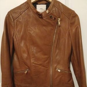 Mango leather jacket